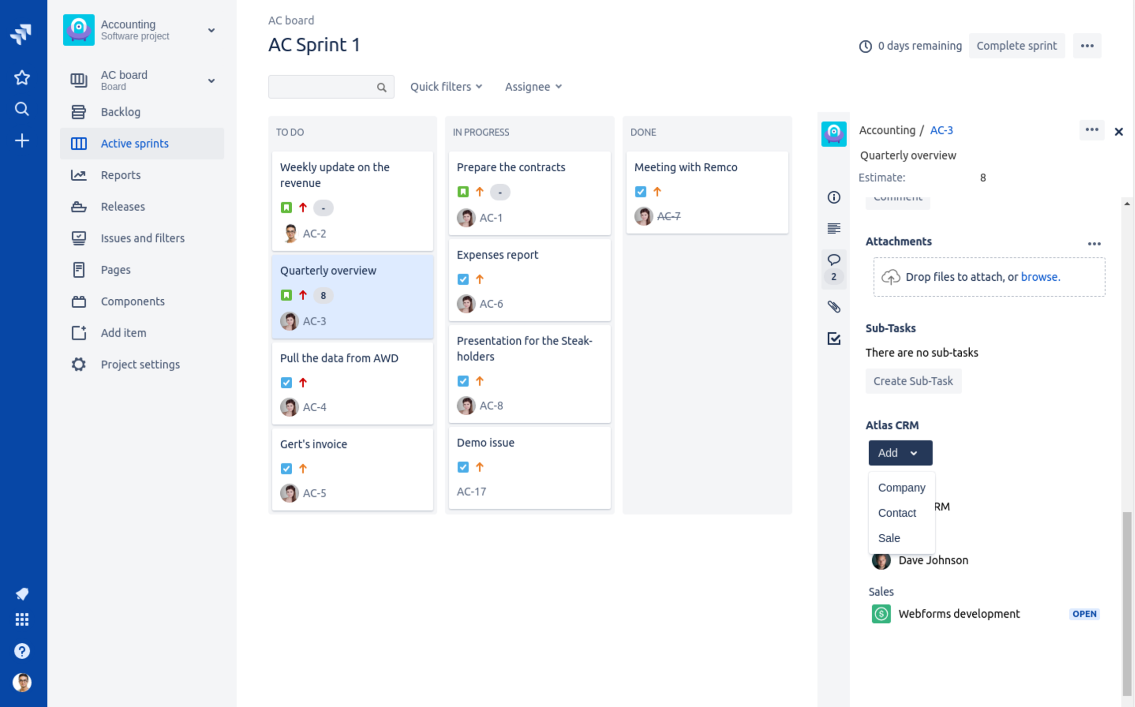 Link customers to Jira issues